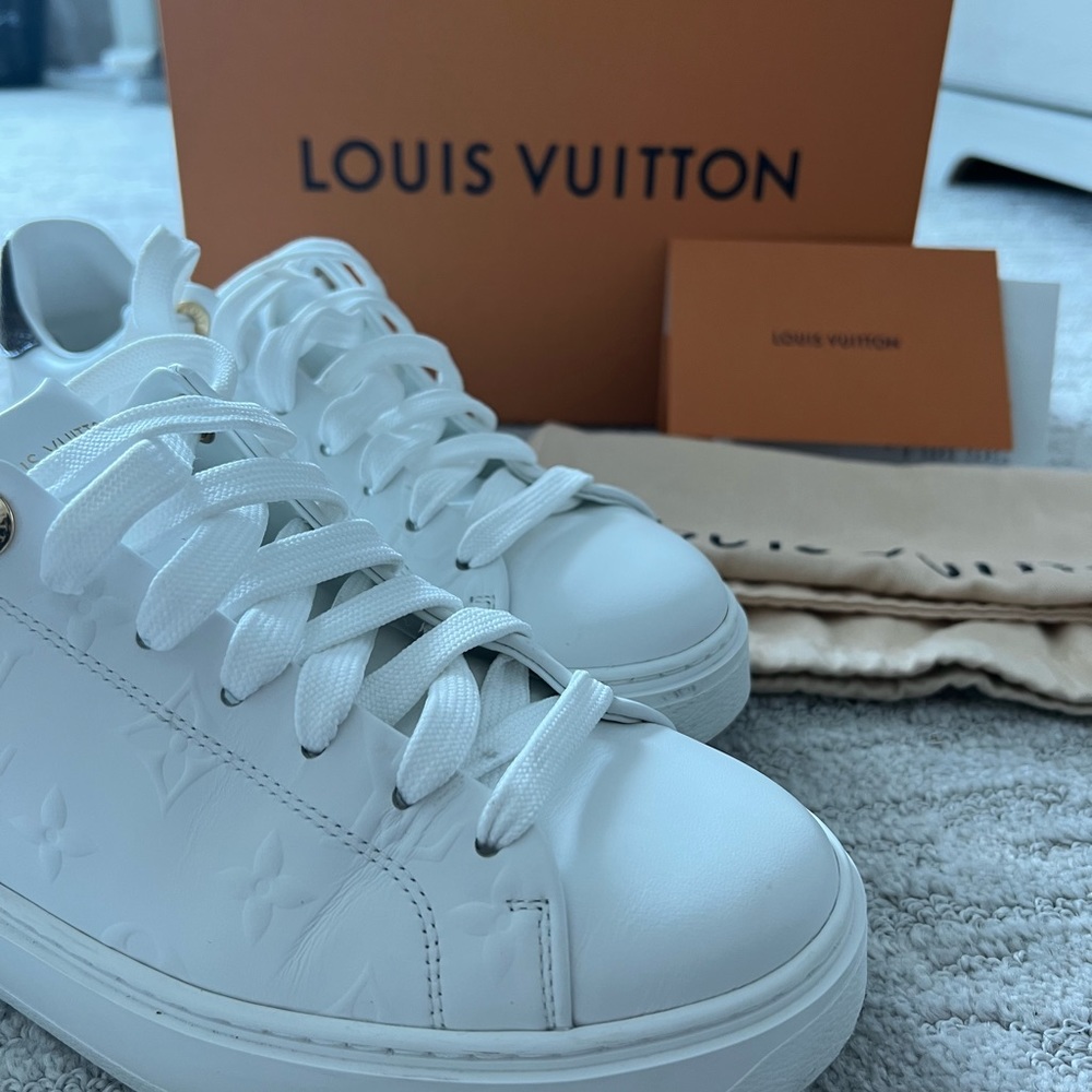 Louis Vuitton White Time Out Sneakers